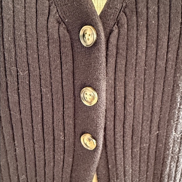 Future Collective Black Sweater duster size medium 3 button closure - Picture 9 of 11